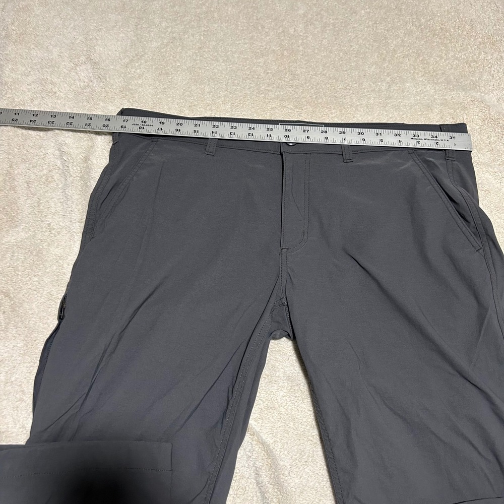 Eddie Bauer Travex Pants Mens 38 32 Dark Gray Hiking Travel Outdoor 1263 - Picture 4 of 7